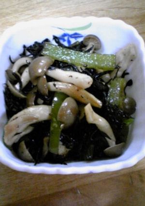 ピーマン☆しめじ☆ひじきの炒め煮-レシピのメイン写真