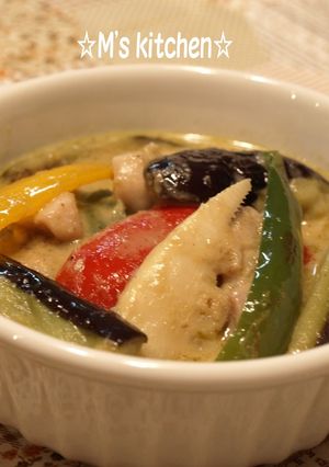 大好き☆野菜たっぷりグリーンカレー-レシピのメイン写真
