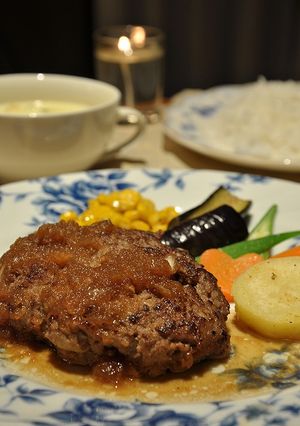 ご当地レシピ♪～伊万里牛ハンバーグ～-レシピのメイン写真
