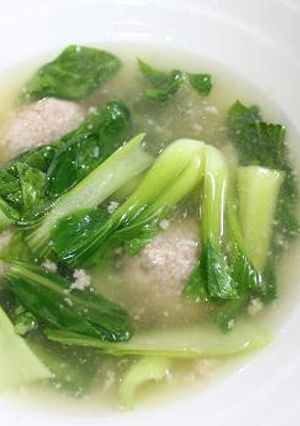 チンゲン菜肉団子-レシピのメイン写真