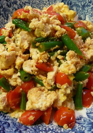 トマト入り炒り豆腐-レシピのメイン写真