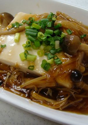 簡単♪ヘルシー♪豆腐のきのこあんかけ-レシピのメイン写真