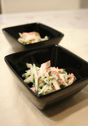 切って混ぜるだけ✿ 簡単かにかまサラダ。-レシピのメイン写真