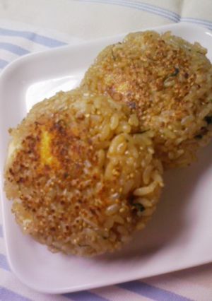 大葉とチーズ入り✿オイスター焼きおにぎり-レシピのメイン写真