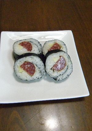 サラミのり巻き-レシピのメイン写真