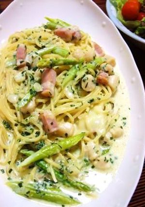 ♡大葉とホタテのクリームパスタ♡-レシピのメイン写真