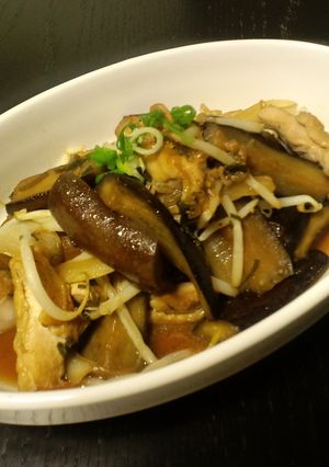 茄子と鶏肉のすっぱダレ炒め-レシピのメイン写真