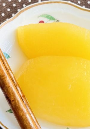 鍋いらず!レンジで簡単りんごのコンポート-レシピのメイン写真