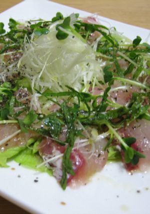 鯛のカルパッチョ　　アレで爽やかに！-レシピのメイン写真