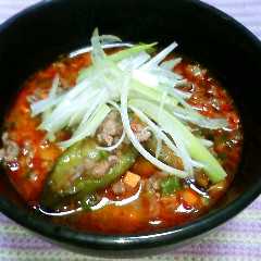 รูปของ 茄子の辛味噌スープ