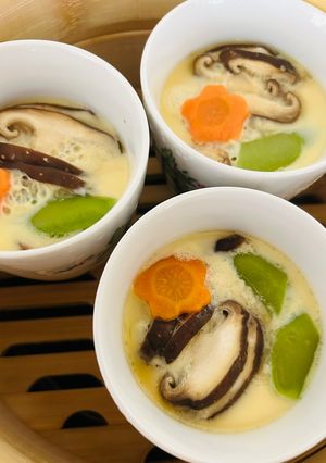 蒸篭で茶碗蒸し(卵感ある固めな)-レシピのメイン写真