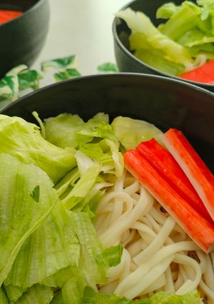 暑い日につるっとサラダうどん-レシピのメイン写真