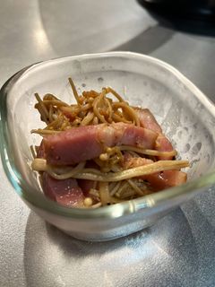 簡単☆弁当!エノキとベーコンの醤油炒め-レシピのメイン写真