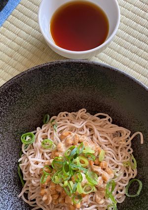 3分！混ぜるだけ！納豆ぶっかけそば-レシピのメイン写真