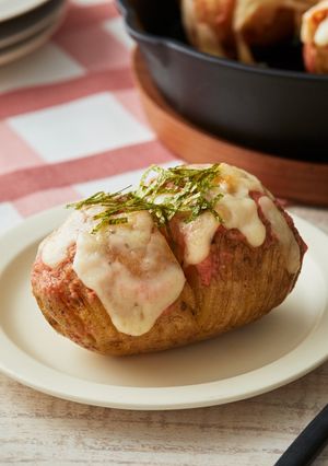 ハッセルバックポテトたらこソース-レシピのメイン写真