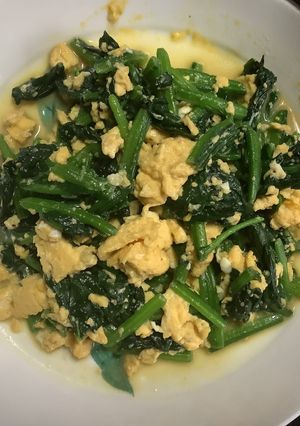 たまごとほうれん草いため-レシピのメイン写真