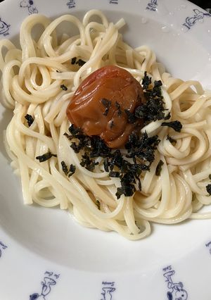 簡単　梅わかめぶっかけうどん-レシピのメイン写真