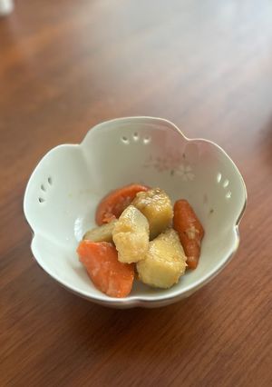 セラポットでさつまいもと人参のほっこり煮-レシピのメイン写真