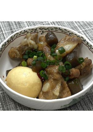 豚軟骨の甘辛煮込み★動画あり★-レシピのメイン写真