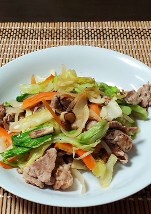 和風肉野菜炒め(めんつゆ)-レシピのメイン写真