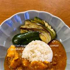 รูปของ トースターで茄子とズッキーニの焼きびたし