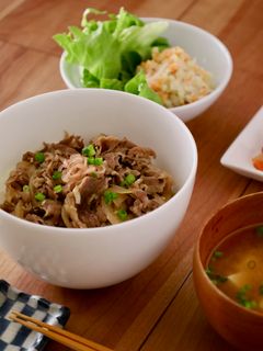 簡単!お家でおいしい牛丼-レシピのメイン写真