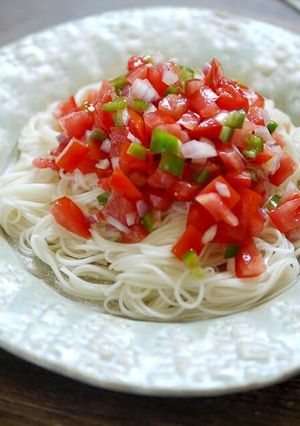 スパイシーうま辛メキシカンサルサそうめん-レシピのメイン写真