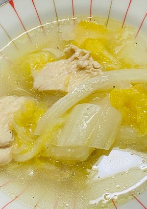 ♡超簡単♡白菜の水炊き風スープ-レシピのメイン写真