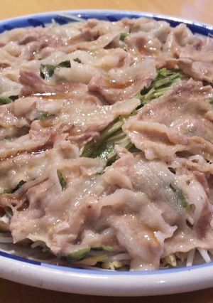 簡単♬豚バラ肉ともやし野菜のレンジ蒸し-レシピのメイン写真