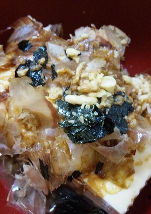 天かすがおいしい　うちのおつまみ冷奴-レシピのメイン写真