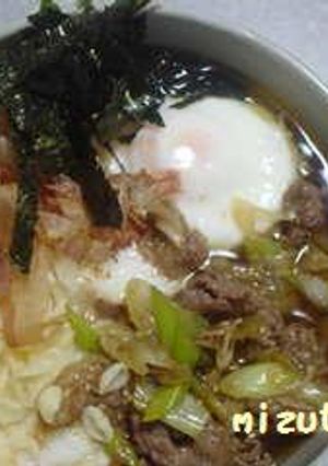 牛肉ネバネバうどん♪-レシピのメイン写真