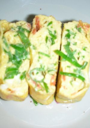 お弁当用卵焼き（長葱）-レシピのメイン写真