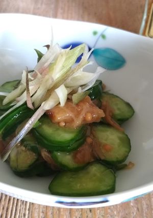キュウリのなめ茸ゴールド和え-レシピのメイン写真