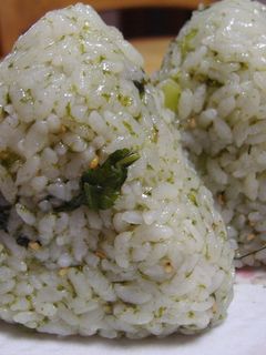 野沢菜と海苔の佃煮のおにぎり-レシピのメイン写真
