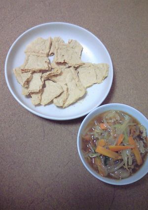 おこげ風パリパリ油揚げ中華あんかけ-レシピのメイン写真