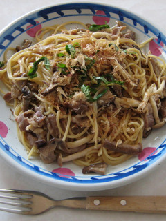 柚子胡椒・大葉・きのこのあっさりパスタ♪-レシピのメイン写真
