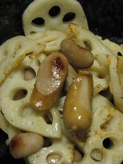 レンコンにんにく塩バター炒め-レシピのメイン写真