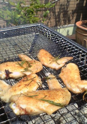 ＢＢＱ☆とろ火になったら手羽先焼き-レシピのメイン写真
