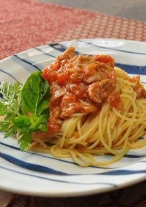 ツナとトマトのクリーミーパスタ-レシピのメイン写真