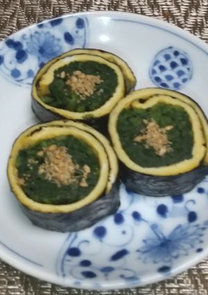 ホウレン草の錦巻き-レシピのメイン写真