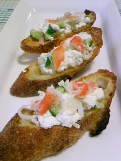 カニかまとチーズのカナッペ-レシピのメイン写真