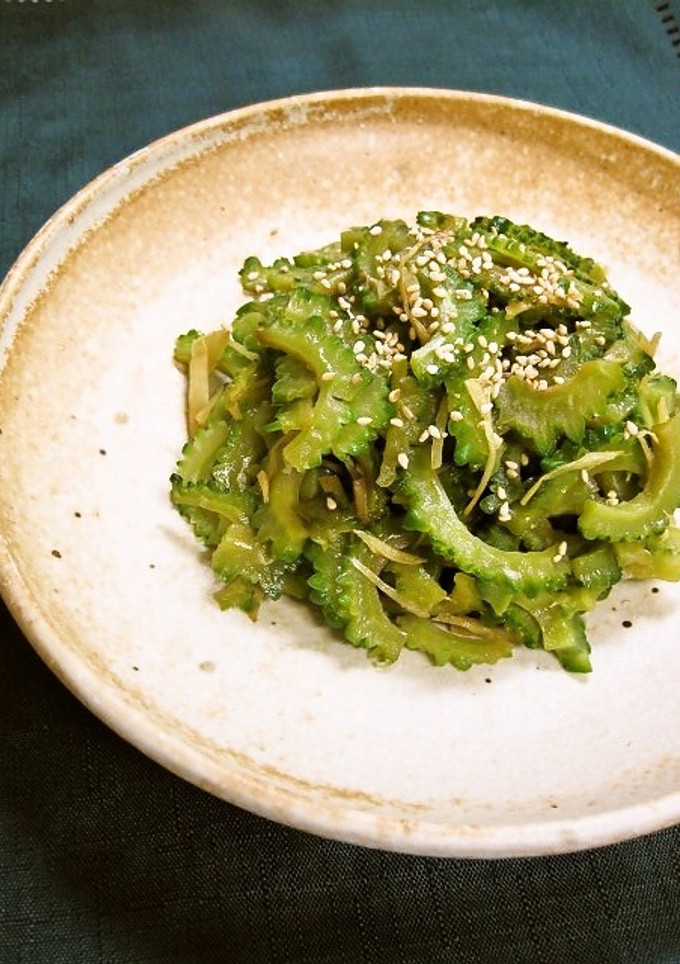 ゴーヤと生姜の煮物-レシピのメイン写真