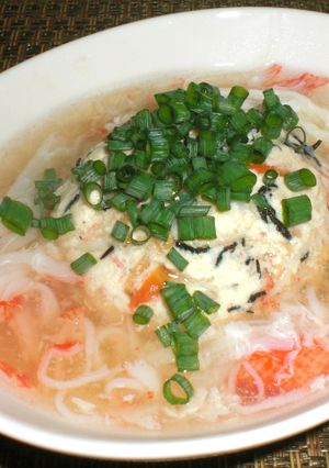 ひじき豆腐のカニかまあんかけ-レシピのメイン写真