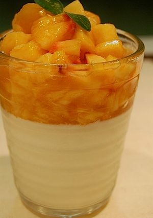 黄桃のブランマンジェ-レシピのメイン写真