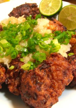フワフワ鶏だんご揚げのおろしポン酢-レシピのメイン写真