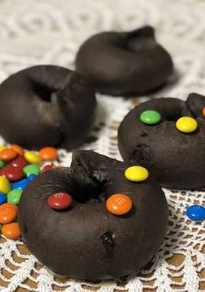 とうふベーグル　ブラックココア-レシピのメイン写真