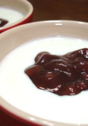 1分で完成♪『小豆ヨーグルト』でお腹快調-レシピのメイン写真
