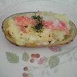 サラダフレークグラタン☆ポテトの器で☆
