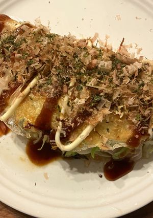ライスペーパーで⭐︎お好み焼き風-レシピのメイン写真