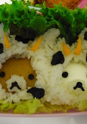 ☆キャラ弁☆リラックマ(牛)-レシピのメイン写真